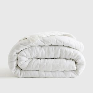 Quince European Linen White Quilt! Sz. Twin(631)